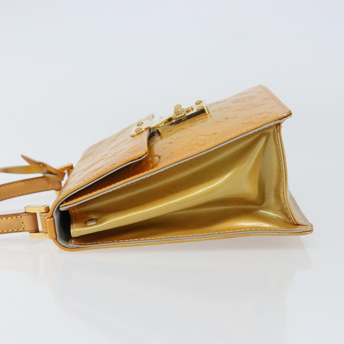 LOUIS VUITTON Monogram Vernis Spring street Hand Bag Gris M91029 LV Auth 155494