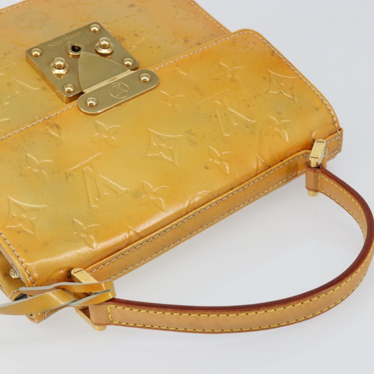 LOUIS VUITTON Monogram Vernis Spring street Hand Bag Gris M91029 LV Auth 155494
