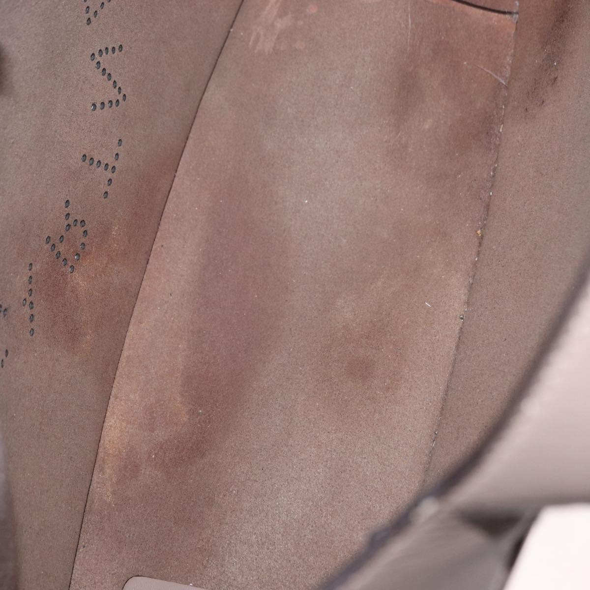 Stella MacCartney Hand Bag Leather 2way Beige Gold 513860 Auth 155498