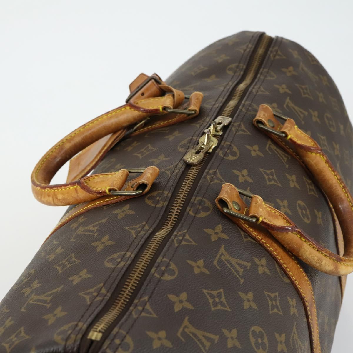 LOUIS VUITTON Monogram Keepall Bandouliere 50 Boston Bag M41416 LV Auth 155506