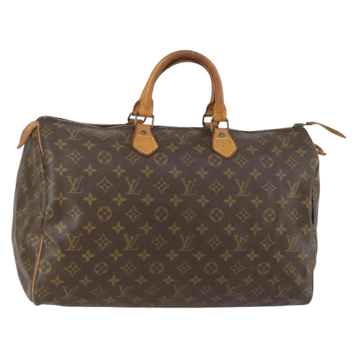 LOUIS VUITTON Monogram Speedy 40 Hand Bag M41522 LV Auth 155509A