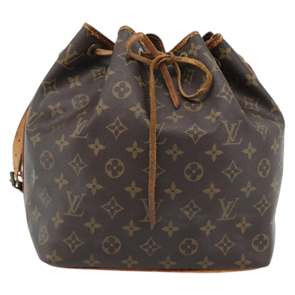 LOUIS VUITTON Monogram Petit Noe Shoulder Bag M42226 LV Auth 155520