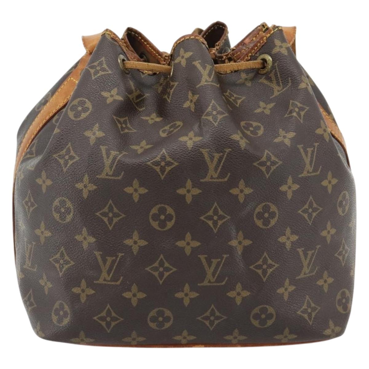 LOUIS VUITTON Monogram Petit Noe Shoulder Bag M42226 LV Auth 155520