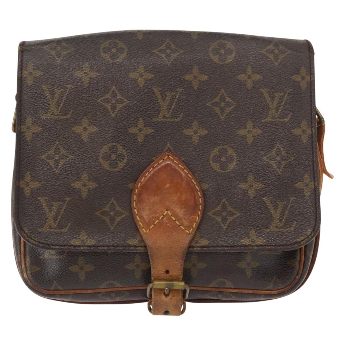 LOUIS VUITTON Monogram Cartouchiere MM Shoulder Bag M51253 LV Auth 155523
