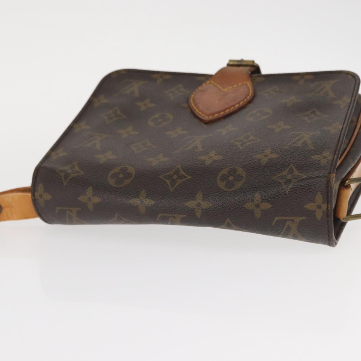 LOUIS VUITTON Monogram Cartouchiere MM Shoulder Bag M51253 LV Auth 155523