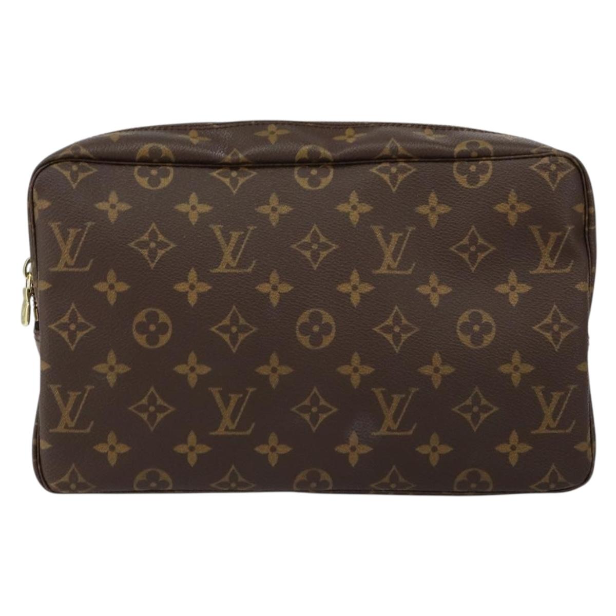 LOUIS VUITTON Monogram Trousse Toilette 28 Clutch Bag M47522 LV Auth 155524