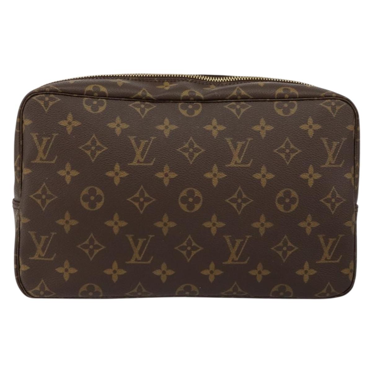 LOUIS VUITTON Monogram Trousse Toilette 28 Clutch Bag M47522 LV Auth 155524