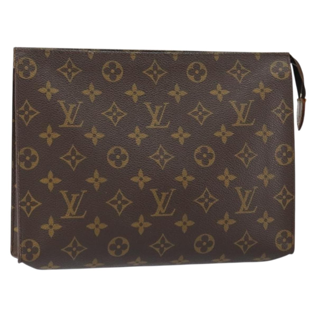 LOUIS VUITTON Monogram Poche Toilette 26 Pouch M47542 LV Auth 155527