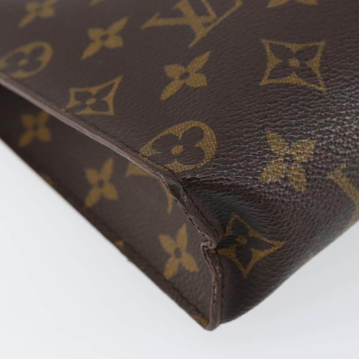 LOUIS VUITTON Monogram Poche Toilette 26 Pouch M47542 LV Auth 155527