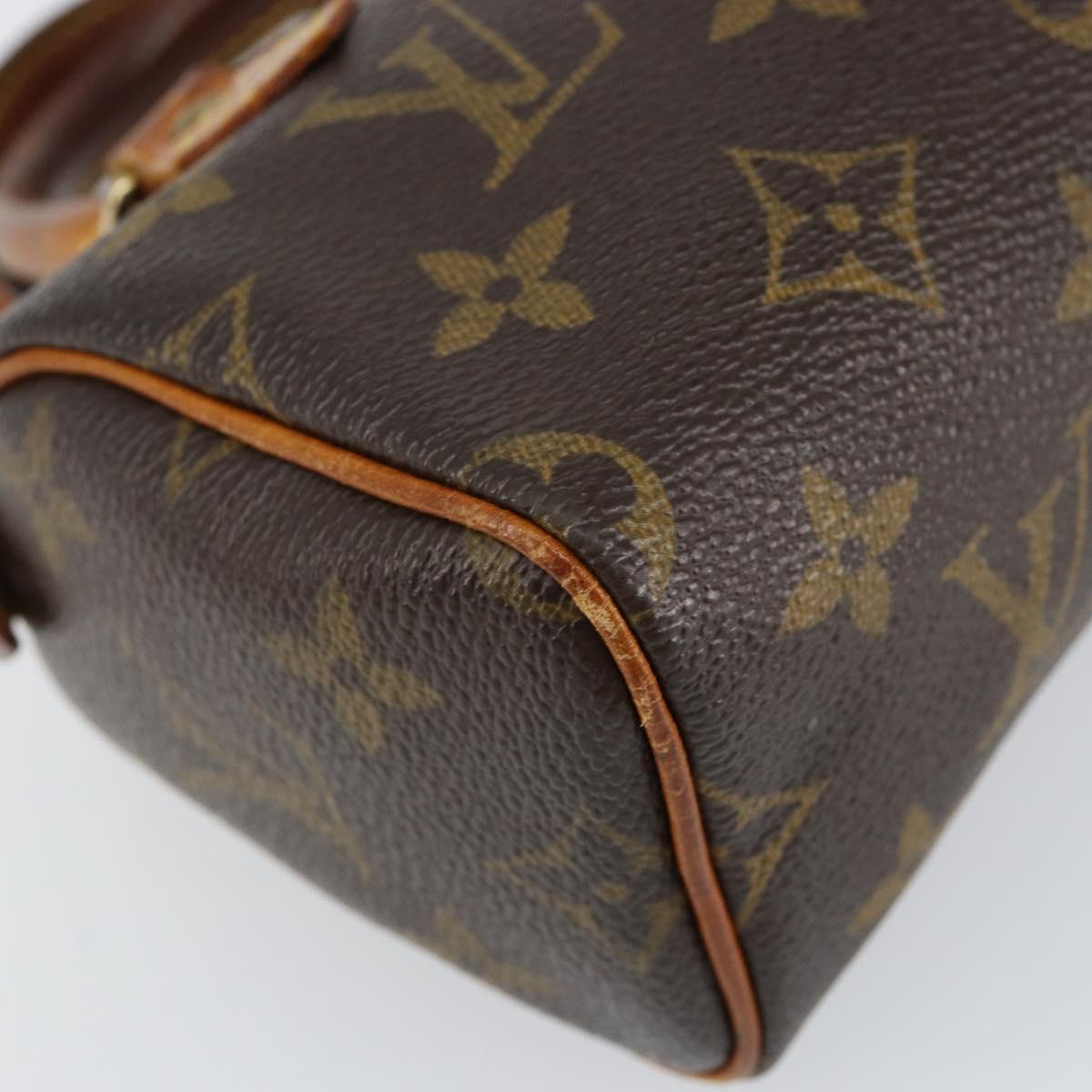 LOUIS VUITTON Monogram Mini Speedy Hand Bag M41534 LV Auth 155529