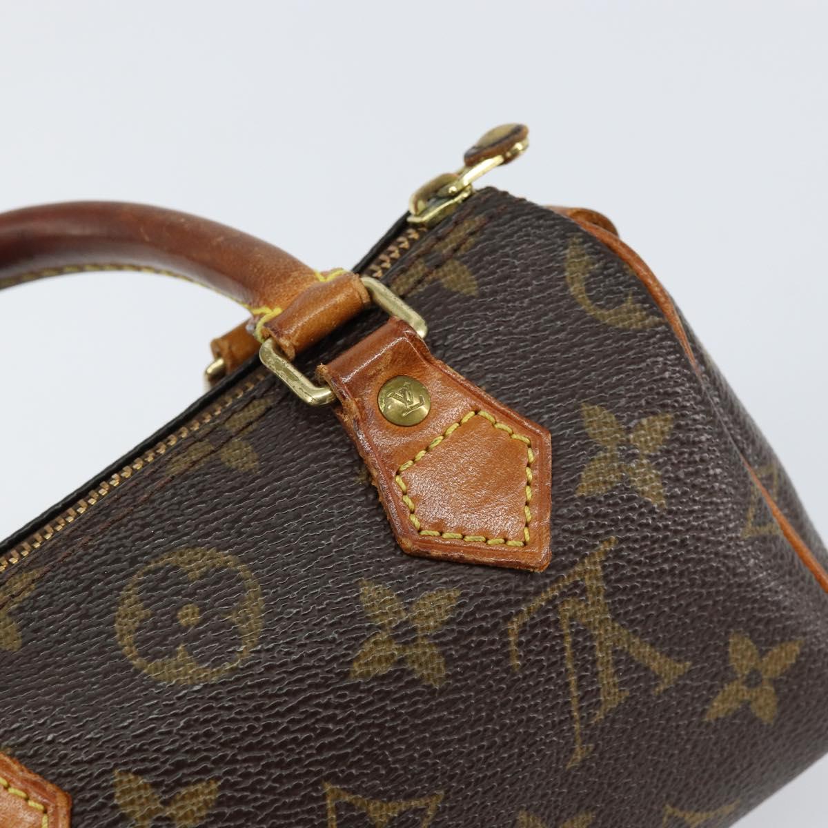 LOUIS VUITTON Monogram Mini Speedy Hand Bag M41534 LV Auth 155529