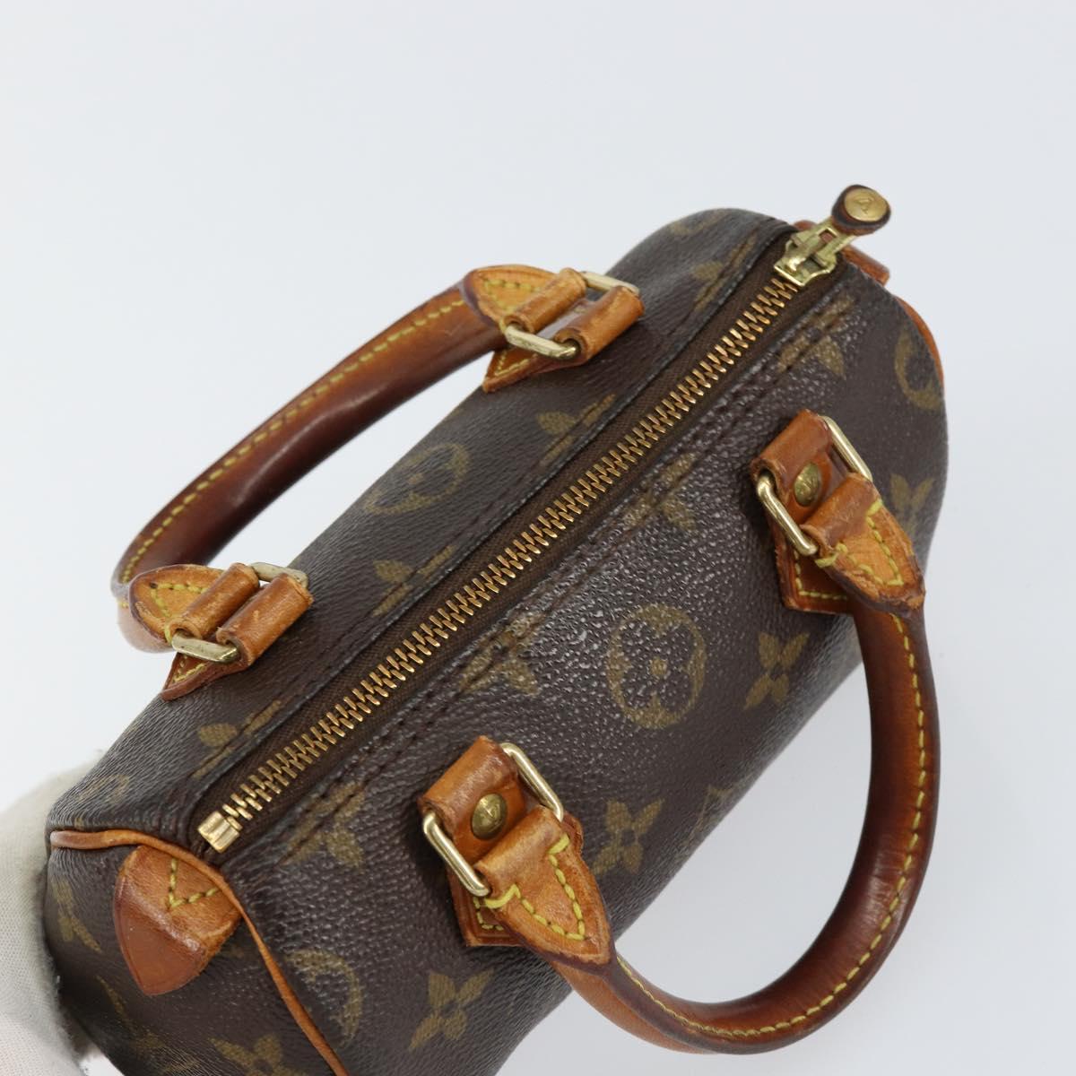 LOUIS VUITTON Monogram Mini Speedy Hand Bag M41534 LV Auth 155529