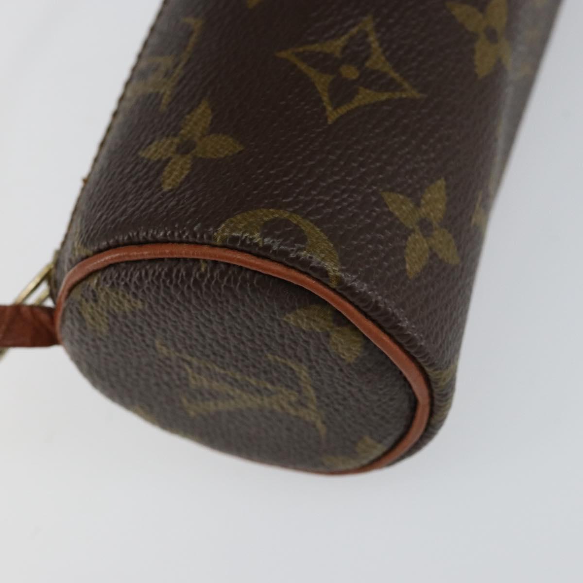 LOUIS VUITTON Monogram Papillon Pouch LV Auth 155531