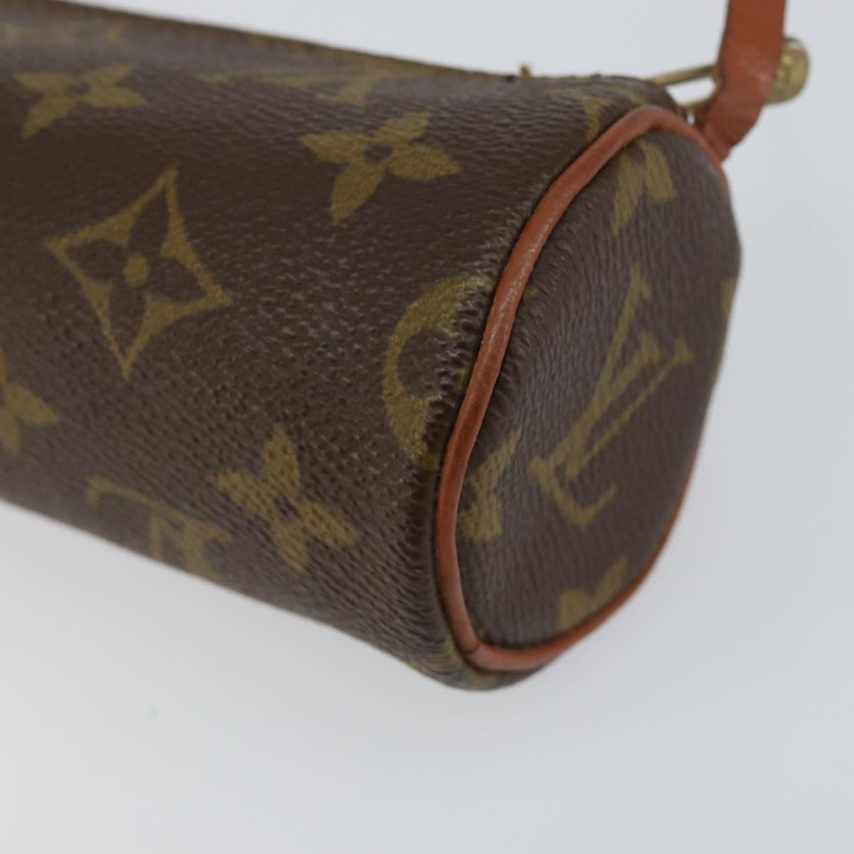 LOUIS VUITTON Monogram Papillon Pouch LV Auth 155533