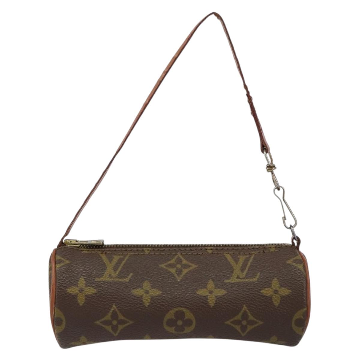 LOUIS VUITTON Monogram Papillon Pouch LV Auth 155533