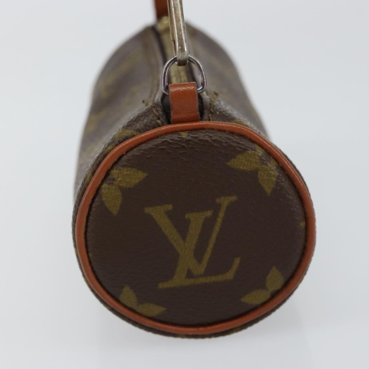 LOUIS VUITTON Monogram Papillon Pouch LV Auth 155533