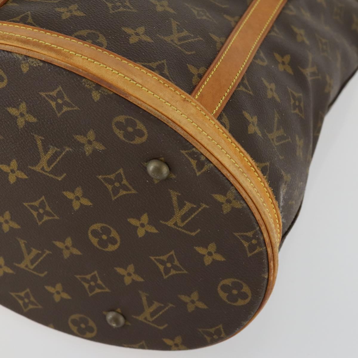 LOUIS VUITTON Monogram Bucket GM Shoulder Bag M42236 LV Auth 155534