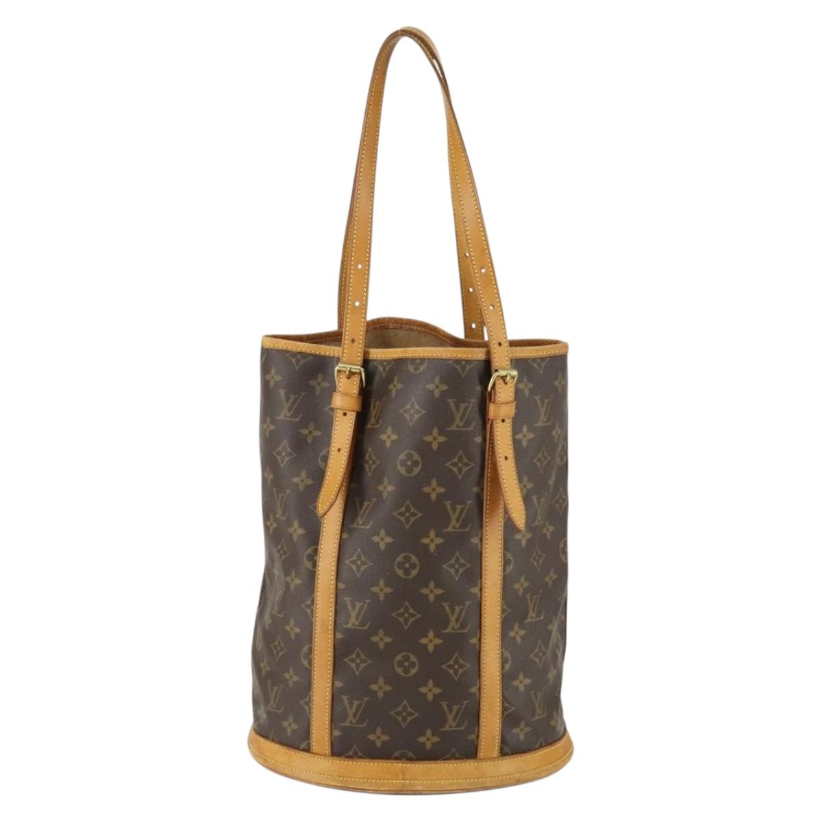 LOUIS VUITTON Monogram Bucket GM Shoulder Bag M42236 LV Auth 155534