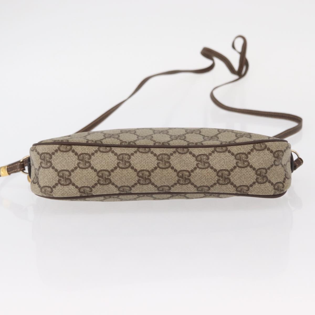 GUCCI GG Supreme Shoulder Bag PVC Beige Gold 007 115 6423 Auth 155550