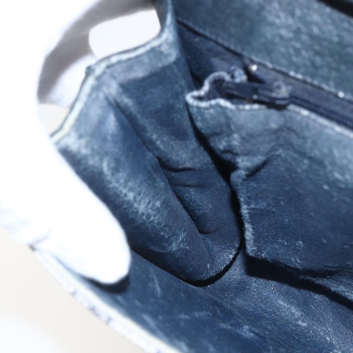 GUCCI GG Supreme Sherry Line Shoulder Bag PVC Red Navy Auth 155552