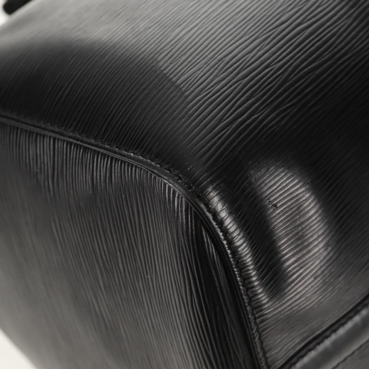 LOUIS VUITTON Epi Keepall 45 Boston Bag Black M42972 LV Auth 155560V