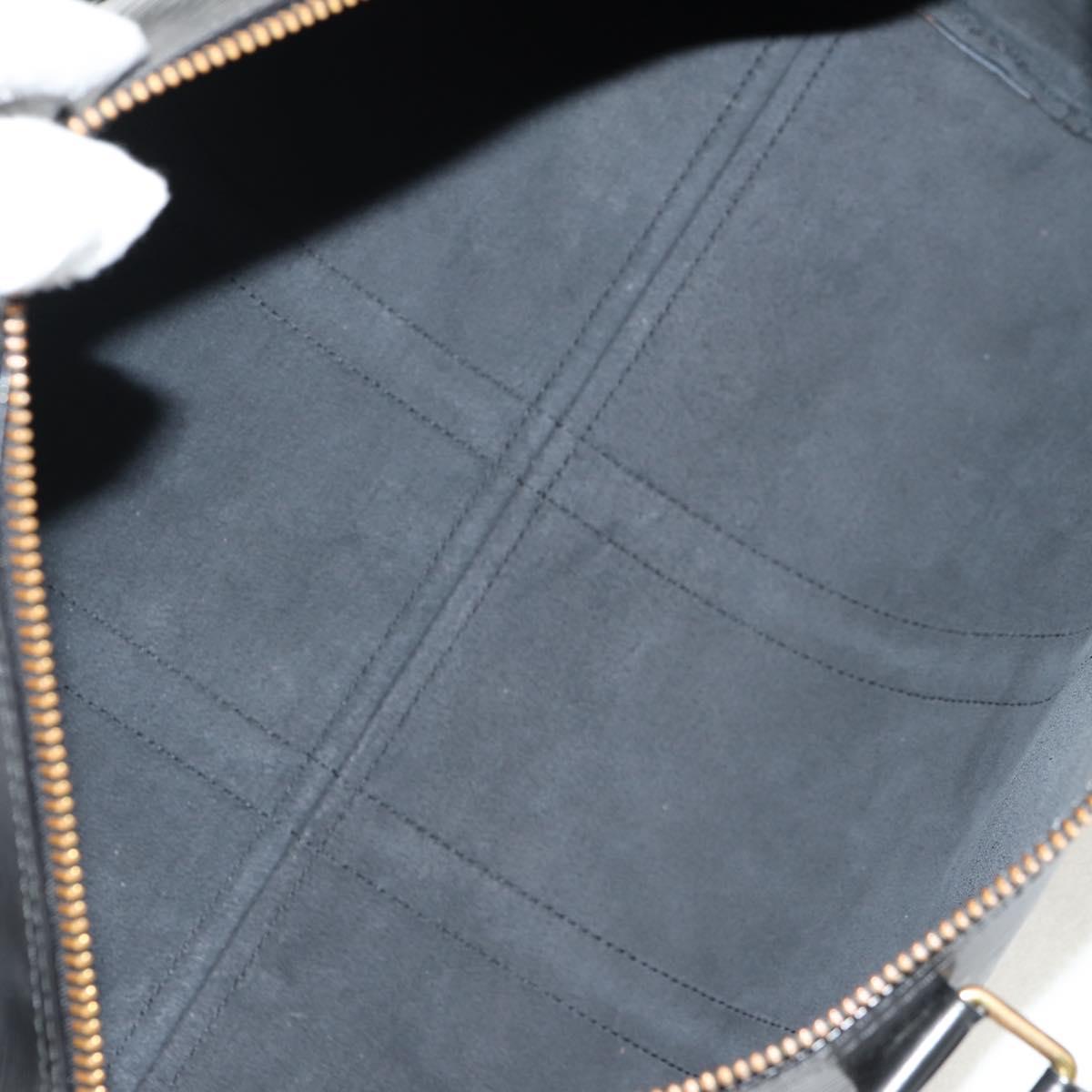 LOUIS VUITTON Epi Keepall 45 Boston Bag Black M42972 LV Auth 155560V