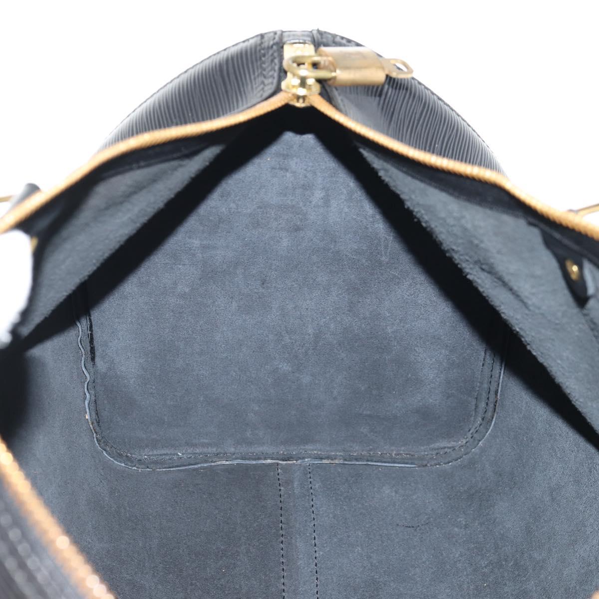 LOUIS VUITTON Epi Keepall 45 Boston Bag Black M42972 LV Auth 155560V