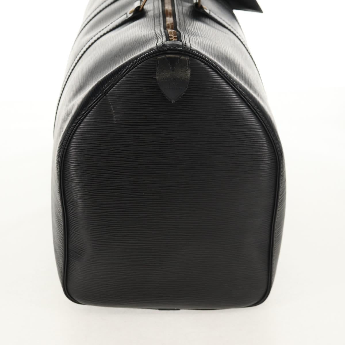 LOUIS VUITTON Epi Keepall 45 Boston Bag Black M42972 LV Auth 155560V