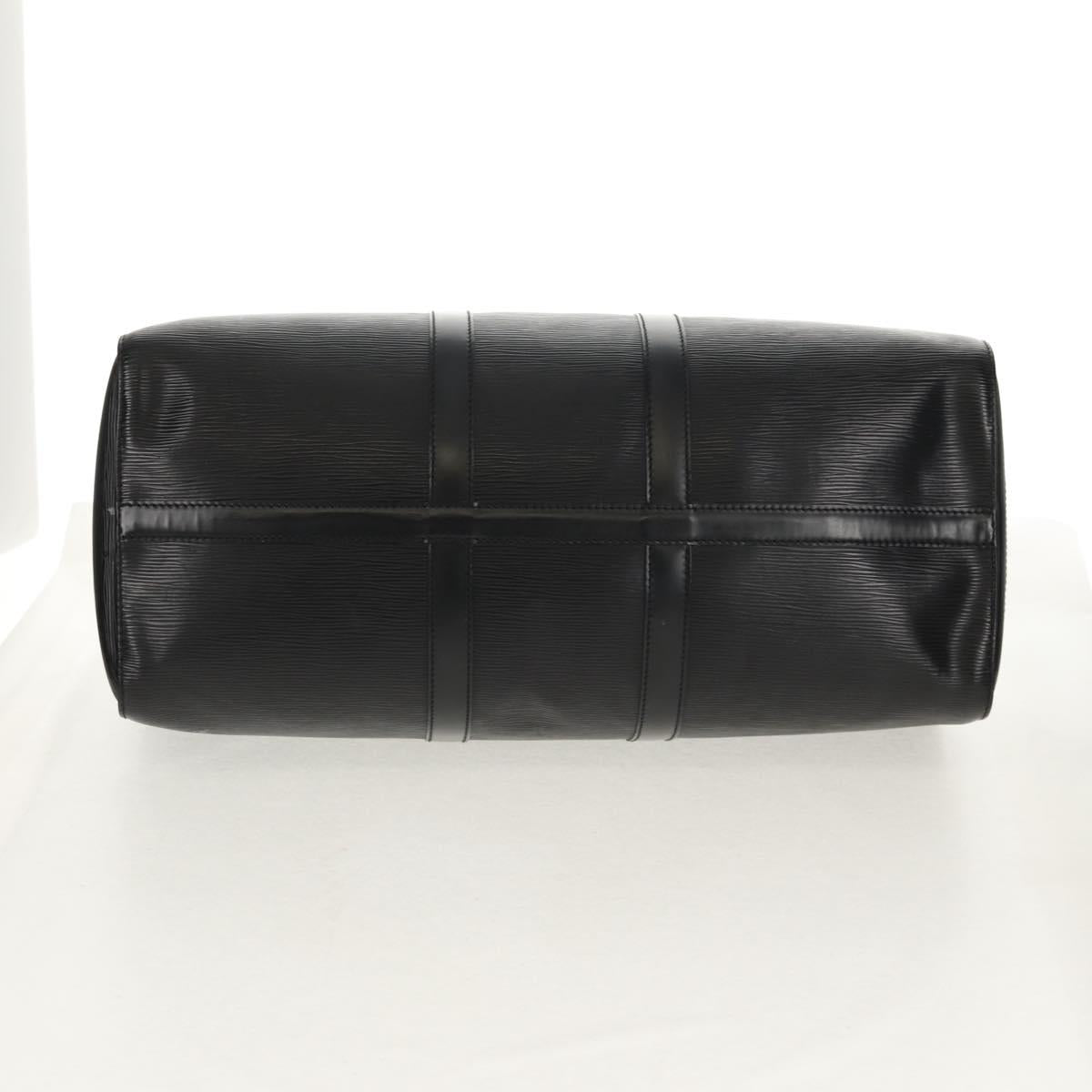 LOUIS VUITTON Epi Keepall 45 Boston Bag Black M42972 LV Auth 155560V