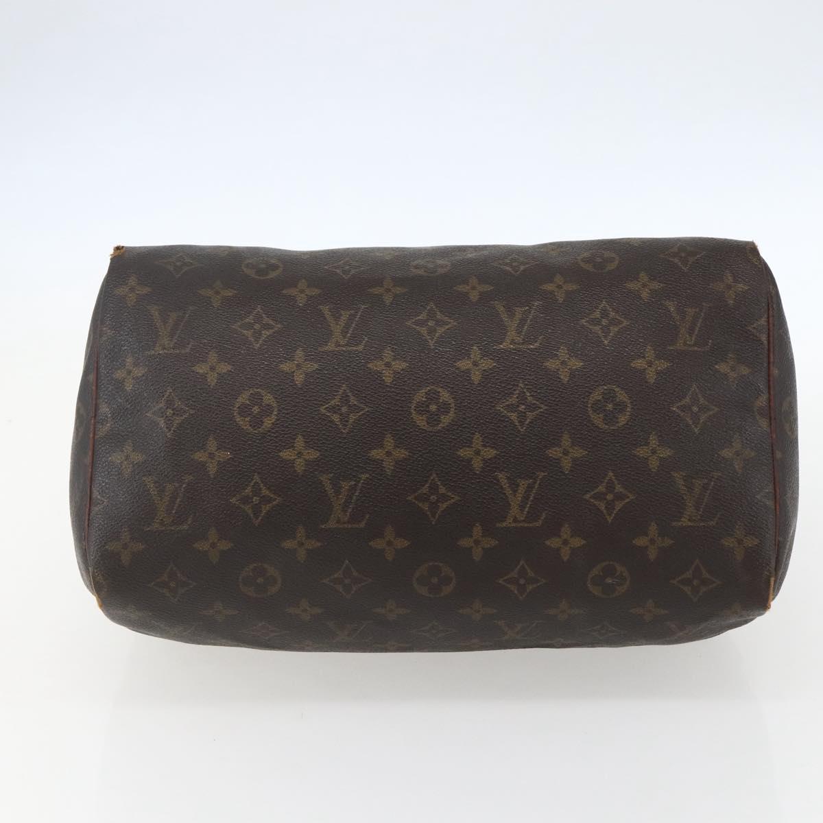 LOUIS VUITTON Monogram Speedy 30 Hand Bag M41526 LV Auth 155573