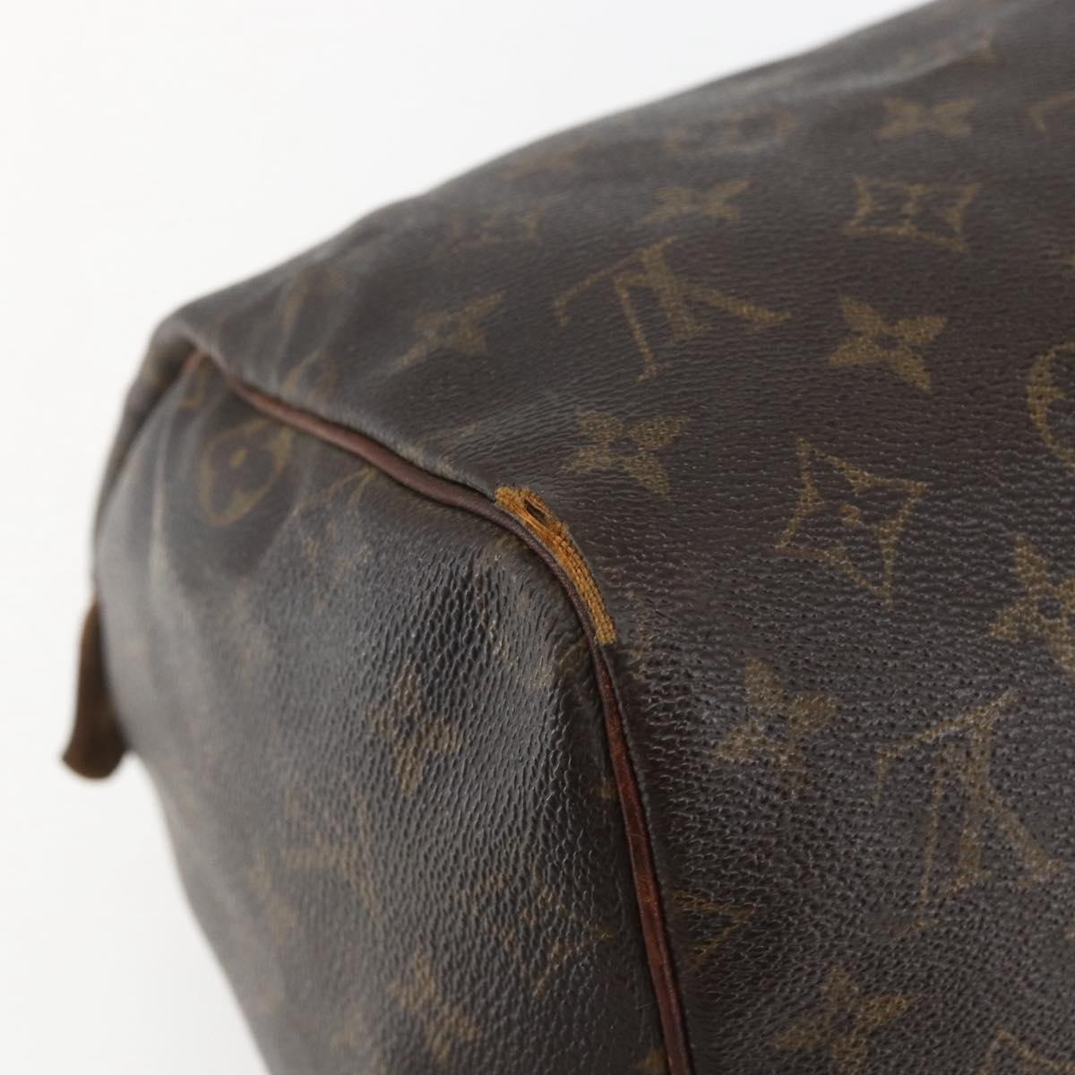 LOUIS VUITTON Monogram Speedy 30 Hand Bag M41526 LV Auth 155573