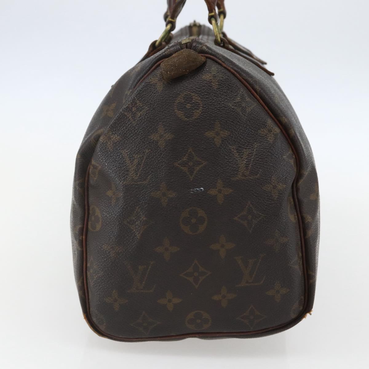 LOUIS VUITTON Monogram Speedy 30 Hand Bag M41526 LV Auth 155573