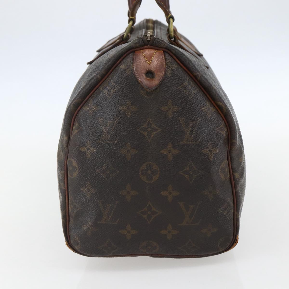 LOUIS VUITTON Monogram Speedy 30 Hand Bag M41526 LV Auth 155573