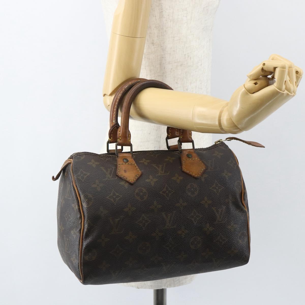 LOUIS VUITTON Monogram Speedy 25 Hand Bag M41528 LV Auth 155574