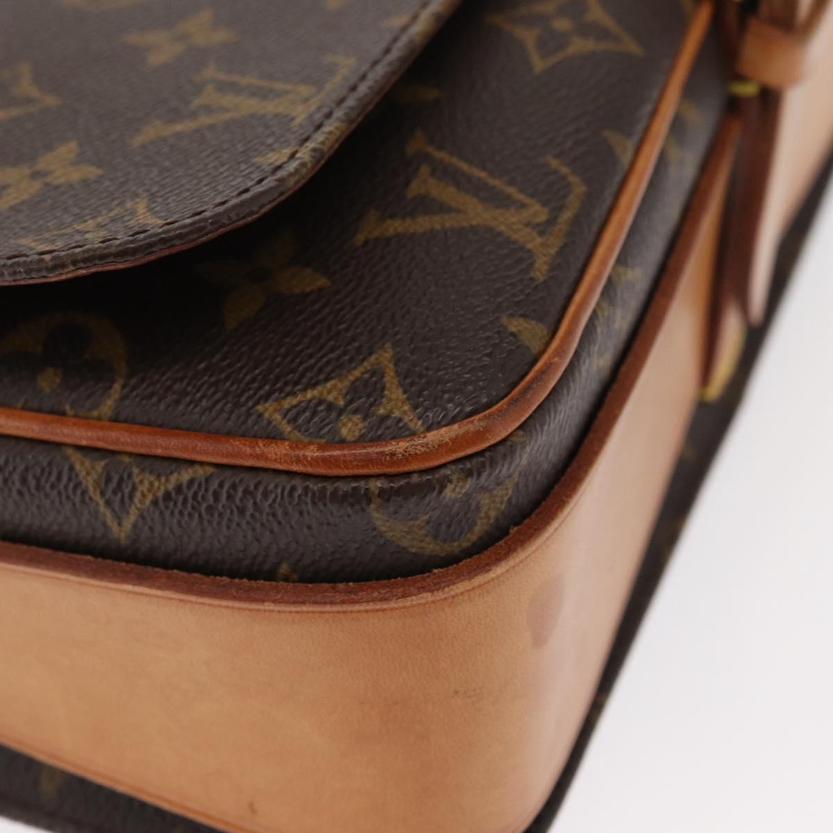 LOUIS VUITTON Monogram Cartouchiere GM Shoulder Bag M51252 LV Auth 155577