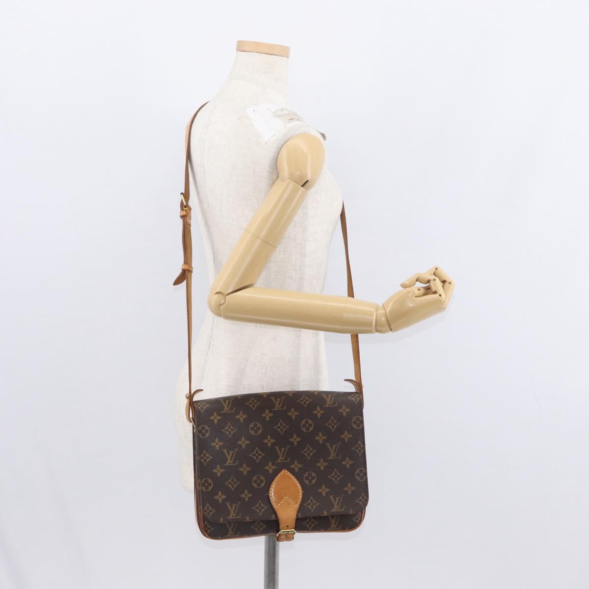 LOUIS VUITTON Monogram Cartouchiere GM Shoulder Bag M51252 LV Auth 155577