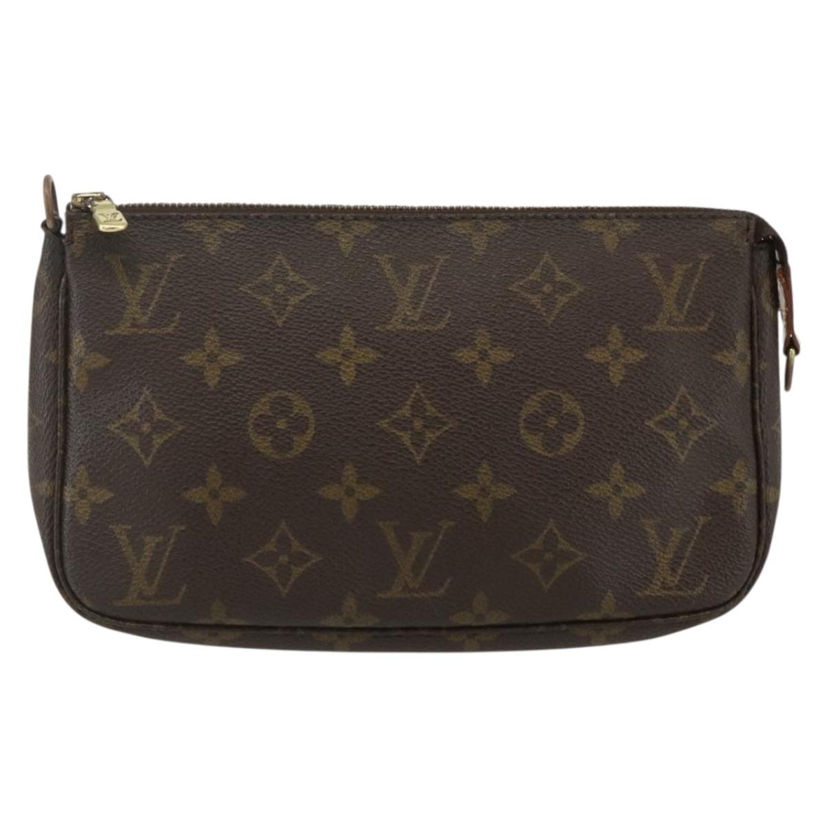 LOUIS VUITTON Monogram Pochette Accessoires Pouch M51980 LV Auth 155579