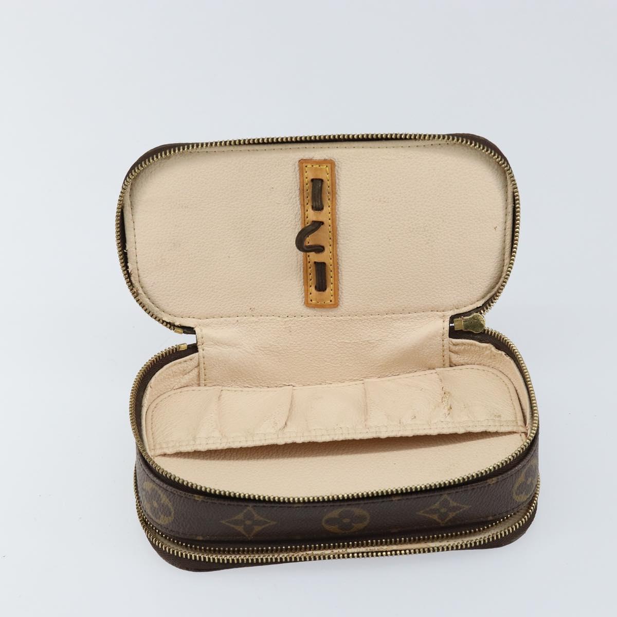 LOUIS VUITTON Monogram Trousse Brush PM Cosmetic Pouch M47510 LV Auth 155580