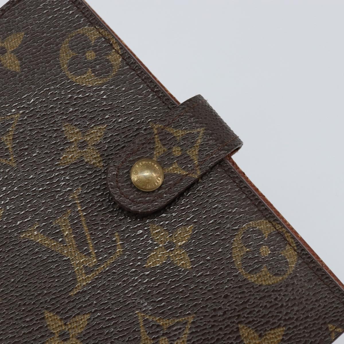 LOUIS VUITTON Monogram Agenda PM Day Planner Cover R20005 LV Auth 155581