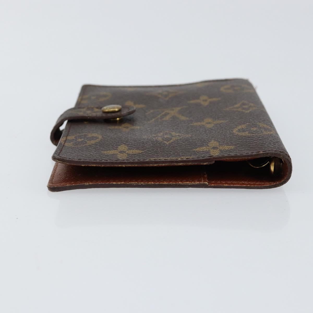 LOUIS VUITTON Monogram Agenda PM Day Planner Cover R20005 LV Auth 155581