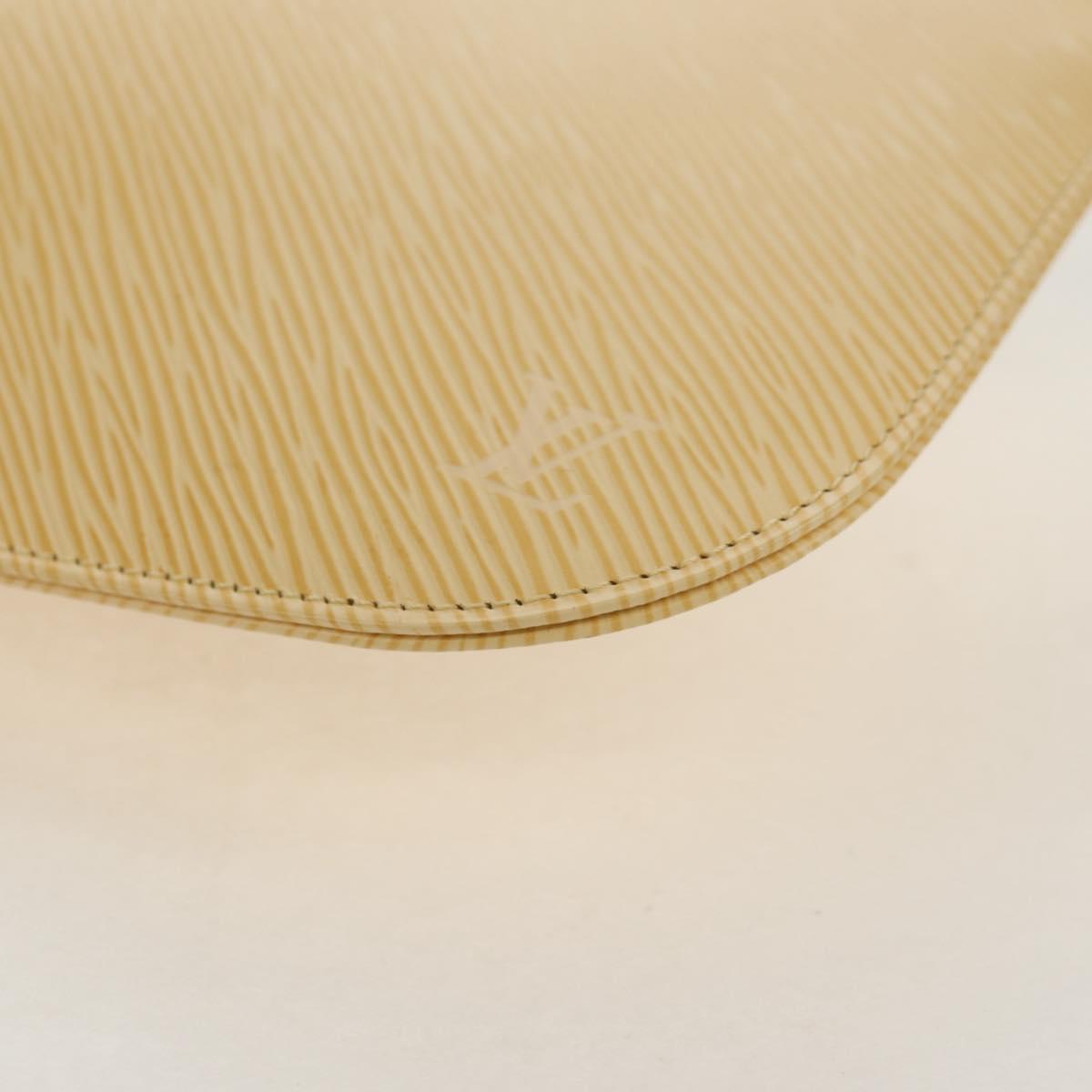 LOUIS VUITTON Epi Pochette De Mirune Pouch Vanilla M5262A LV Auth 155582V