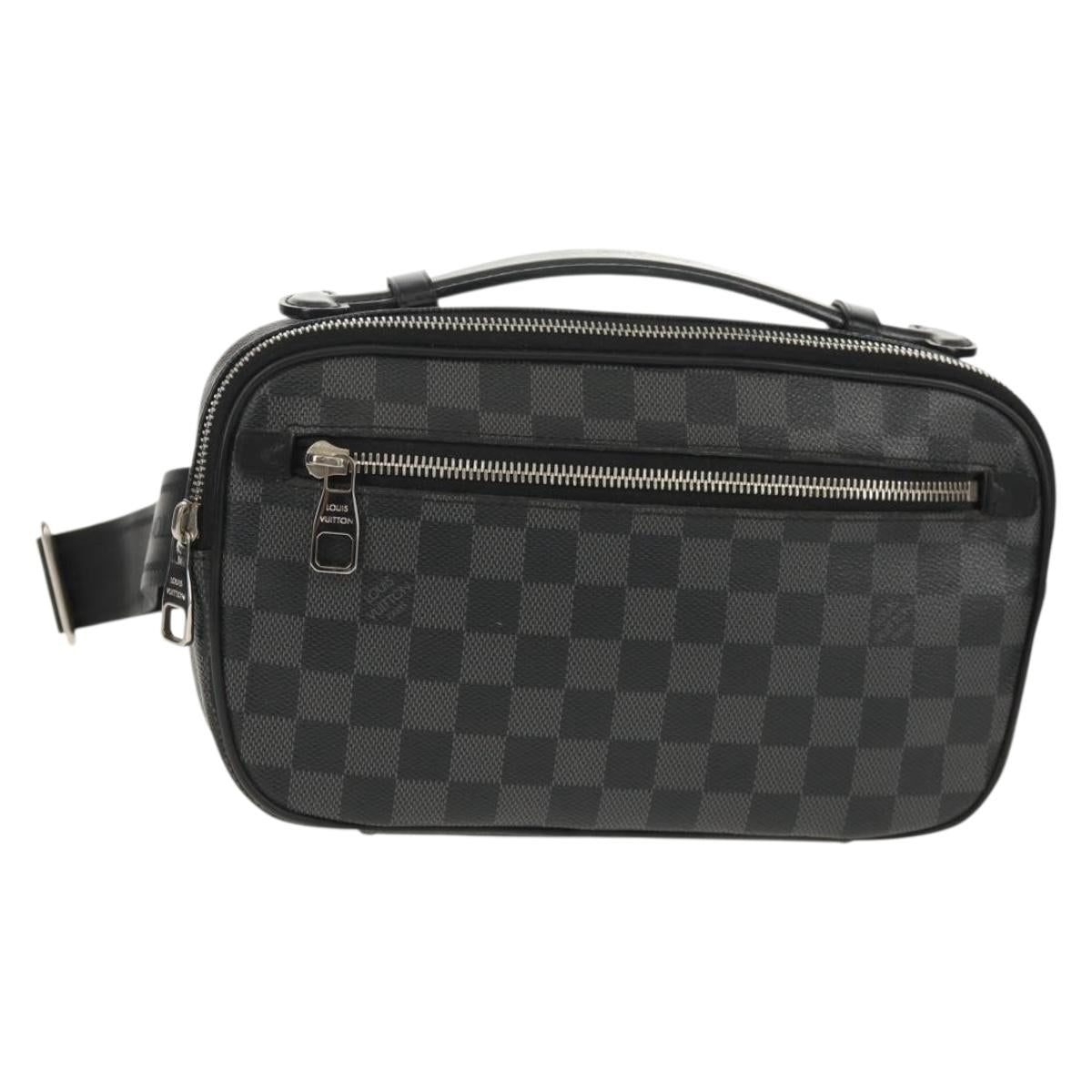 LOUIS VUITTON Damier Graphite Ambreil Shoulder Bag N41289 LV Auth 155584V