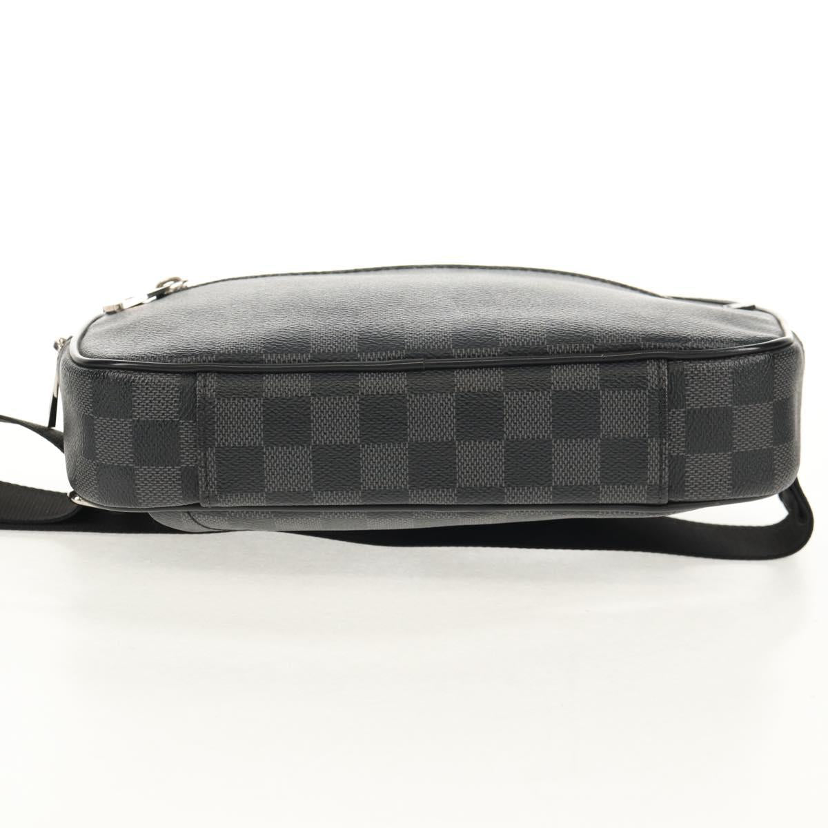 LOUIS VUITTON Damier Graphite Ambreil Shoulder Bag N41289 LV Auth 155584V