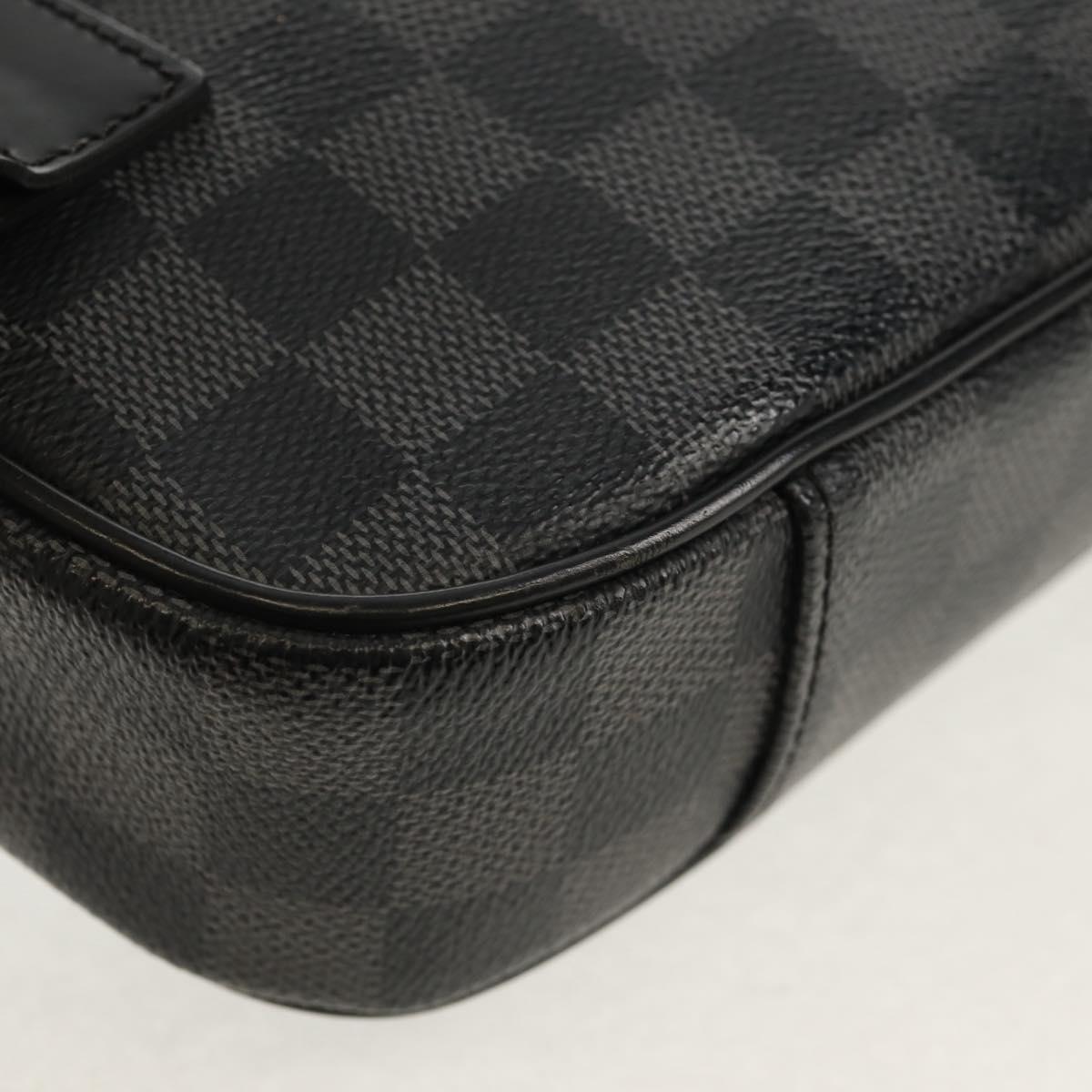 LOUIS VUITTON Damier Graphite Ambreil Shoulder Bag N41289 LV Auth 155584V