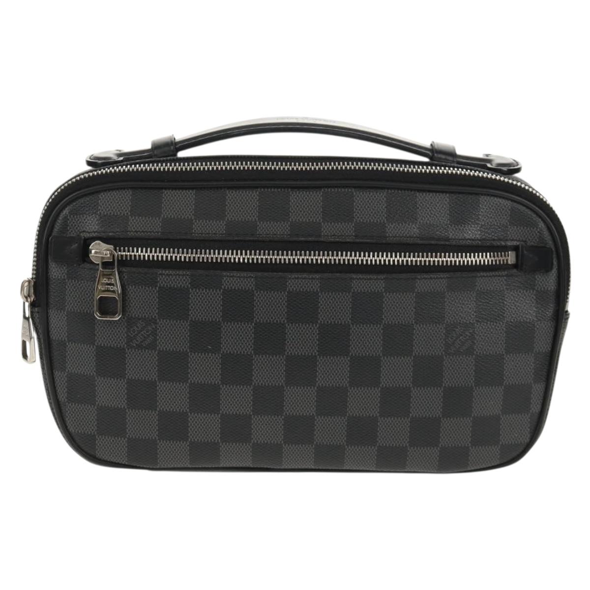 LOUIS VUITTON Damier Graphite Ambreil Shoulder Bag N41289 LV Auth 155584V