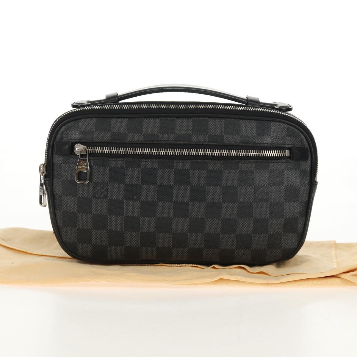 LOUIS VUITTON Damier Graphite Ambreil Shoulder Bag N41289 LV Auth 155584V