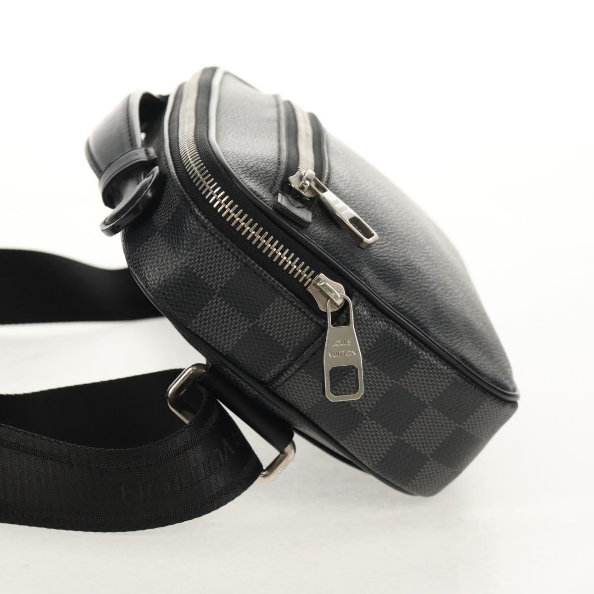 LOUIS VUITTON Damier Graphite Ambreil Shoulder Bag N41289 LV Auth 155584V