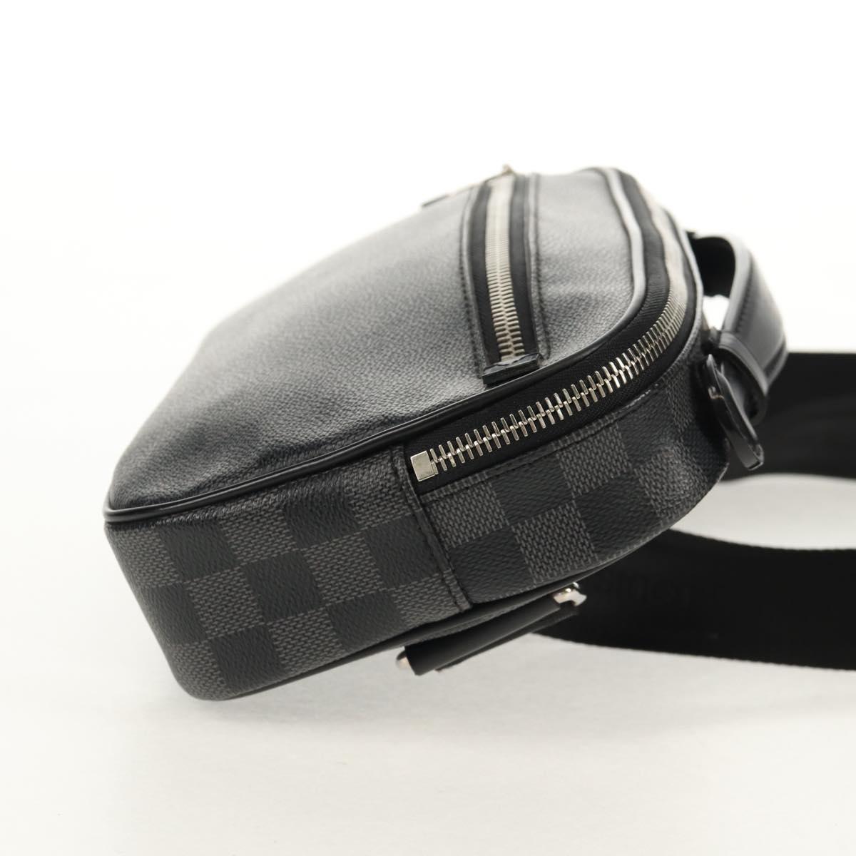 LOUIS VUITTON Damier Graphite Ambreil Shoulder Bag N41289 LV Auth 155584V