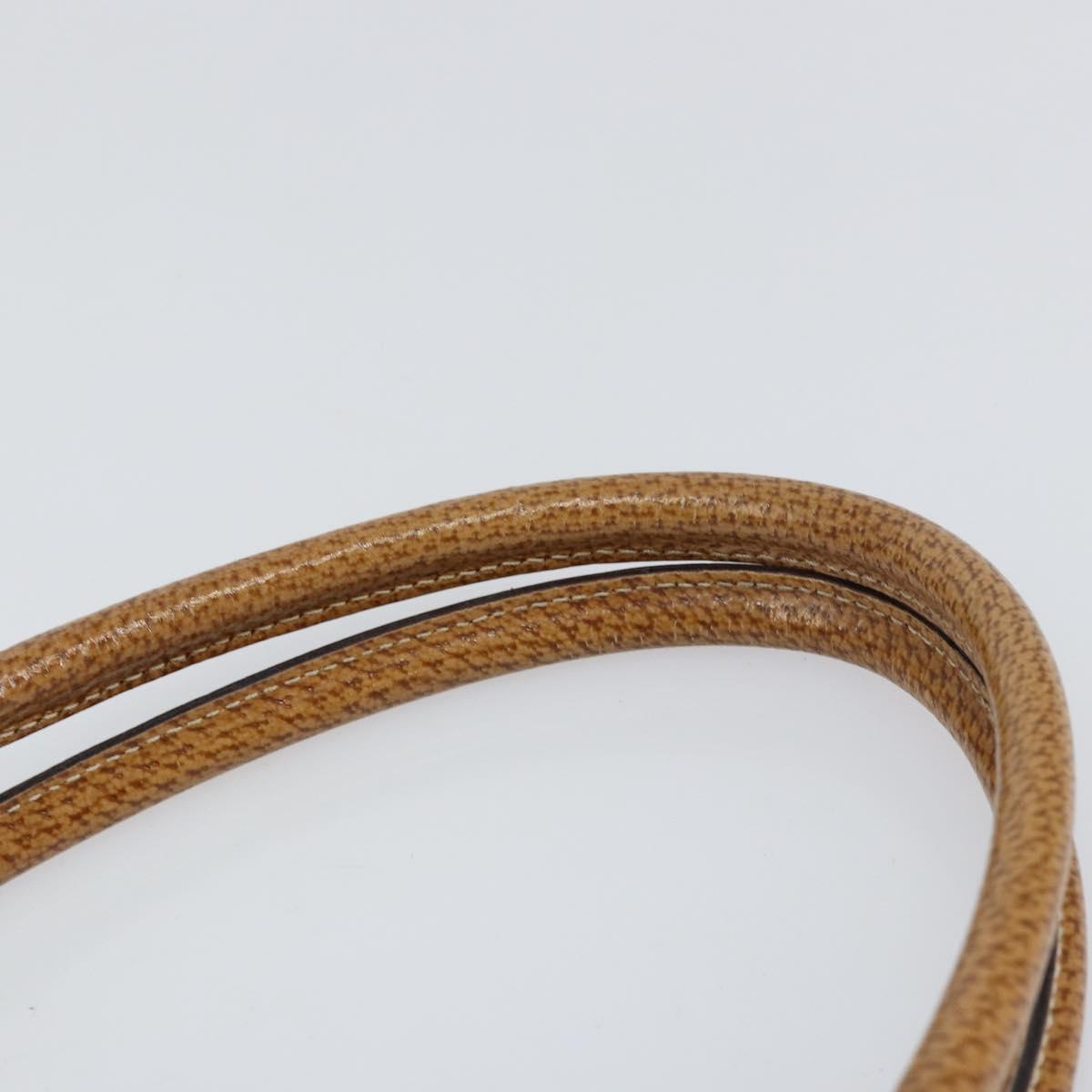 GUCCI GG Canvas Hand Bag Beige Silver 113015 Auth 155589