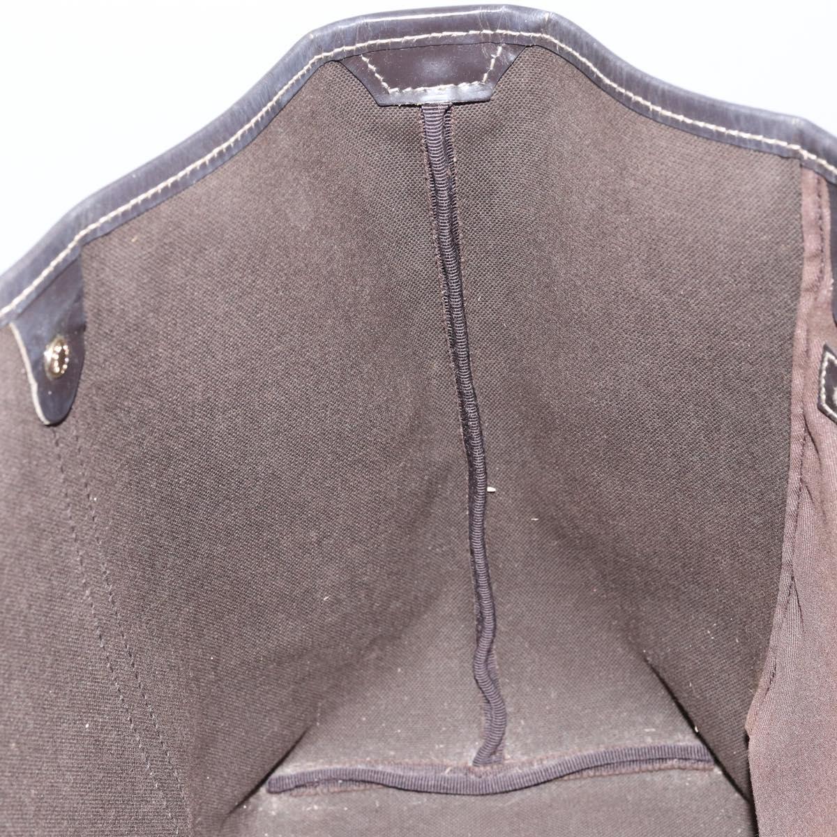 GUCCI GG Supreme Tote Bag PVC Beige Gold 197953 Auth 155590